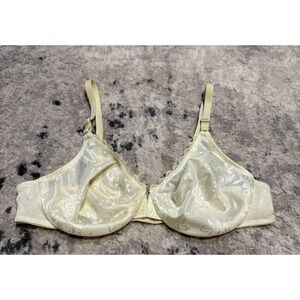 Bestform Floral Pattern No-Wire Vintage Bra Sz 38B Adjustable Light  Yellow-ish